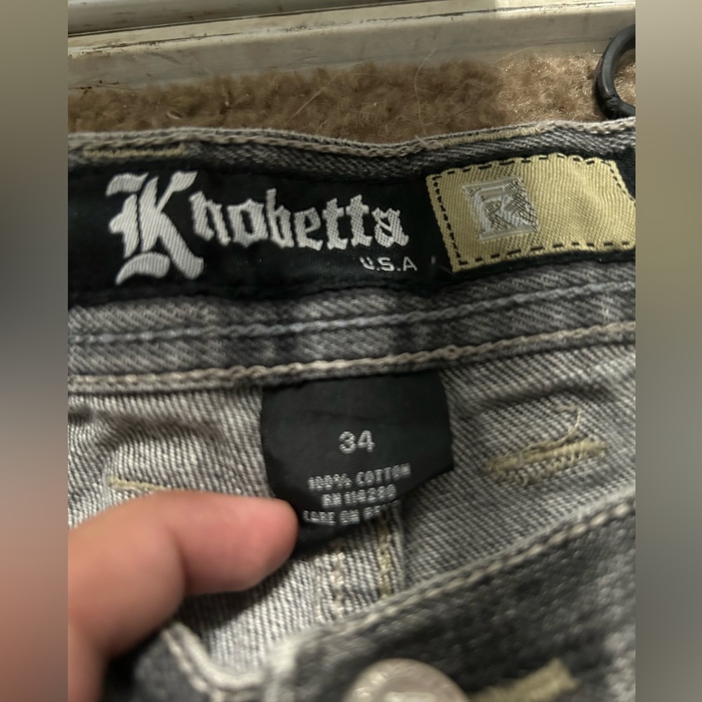 Kno betta washed grey jeans